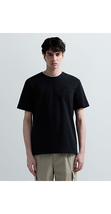 ヘビーコットンジャージートリムTシャツ